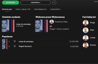 Pogoń Szczecin wykorzystała serwis muzyczny Spotify przy prezentacji zawodnika!