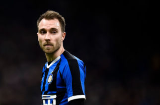 STADIO GIUSEPPE MEAZZA, MILAN, ITALY - 2020/01/29: Christian Eriksen of FC Internazionale looks on during the Coppa Italia football match between FC Internazionale and ACF Fiorentina. FC Internazionale won 2-1 over ACF Fiorentina. (Photo by Nicolò Campo/LightRocket via Getty Images)