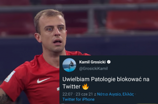 Grzmiało na Twitterze Kamila Grosickiego: Uwielbiam blokować patologie