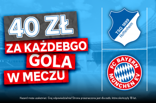 Specjalna promocja bukmachera. 40 PLN za KAŻDEGO gola w Hoffenheim – Bayern