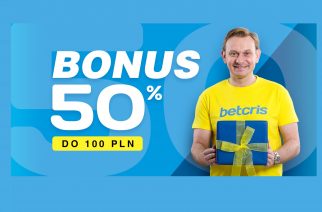 Bonus 50% do 100 PLN w Betcris