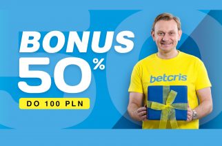 Bonus od depozytu 50% do 100 PLN w Betcris