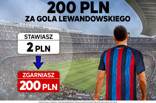 Bonus 200 PLN za gola Lewandowskiego w starciu z Juventusem!