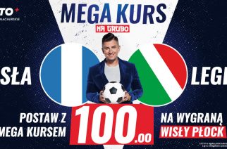 Promocja na Wisła Płock – Legia. Kurs 100 na zwycięstwo Wisły!