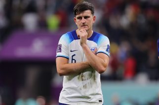 Harry Maguire of England shows dejection after the 2022 FIFA World Cup Quarter-final match at Al Bayt Stadium, Al Bayt
Picture by Paul Chesterton/Focus Images Ltd +44 7904 640267
10/12/2022

11.12.2022 Al Bayt
pilka nozna mistrzostwa swiata katar 2022
Anglia - Francja
Foto Paul Chesterton  / Focus Images / MB Media / PressFocus 
POLAND ONLY!!