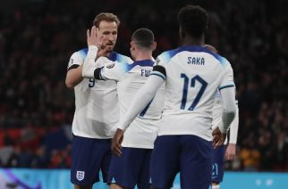 Harry Kane of England celebrates scoring his sides 2nd goal during the UEFA Euro 2024 Qualifiers Group C match at Wembley Stadium, London
Picture by Paul Chesterton/Focus Images Ltd +44 7904 640267
17/11/2023
2023.11.17 Londyn
pilka nozna kwalifikacje do Mistrzostw Europy
Anglia - Malta
Foto Paul Chesterton/Focus Images/MB Media/PressFocus

!!! POLAND ONLY !!!