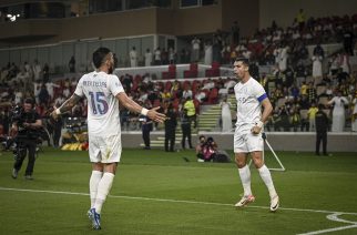 Cristiano Ronaldo of Al-Nassr celebrates after scoring a goal during the Roshn Saudi League 2023 - Al Ittihad v Al-Nassr at Prince Abdullah Al-Faisal Sports City in Jeddah, Saudi Arabia.  (Alexandre Neto / SPP) (Photo by Alexandre Neto / SPP/Sipa USA)
2023.12.26 Jeddah Arabia Saudyjska
pilka nozna liga arabis saudyjskiej
Al Ittihad - Al-Nassr
Foto Alexandre Neto / SPP/SIPA USA/PressFocus

!!! POLAND ONLY !!!