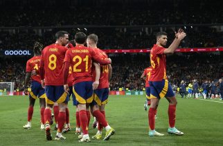 Rodri Hernandez of Spainduring the friendly match between national teams of Spain and Brazil played at Santiago Bernabeu Stadium on March 26, 2024 in Madrid Spain. (Photo by Cesar Cebolla / pressinphoto / Sipa USA)PHOTO)
2024.03.26 Madryt
pilka nozna miedzynarodowy mecz towarzyski
Hiszpania - Brazylia
Foto Cesar Cebolla/pressinphoto/SIPA USA/PressFocus

!!! POLAND ONLY !!!